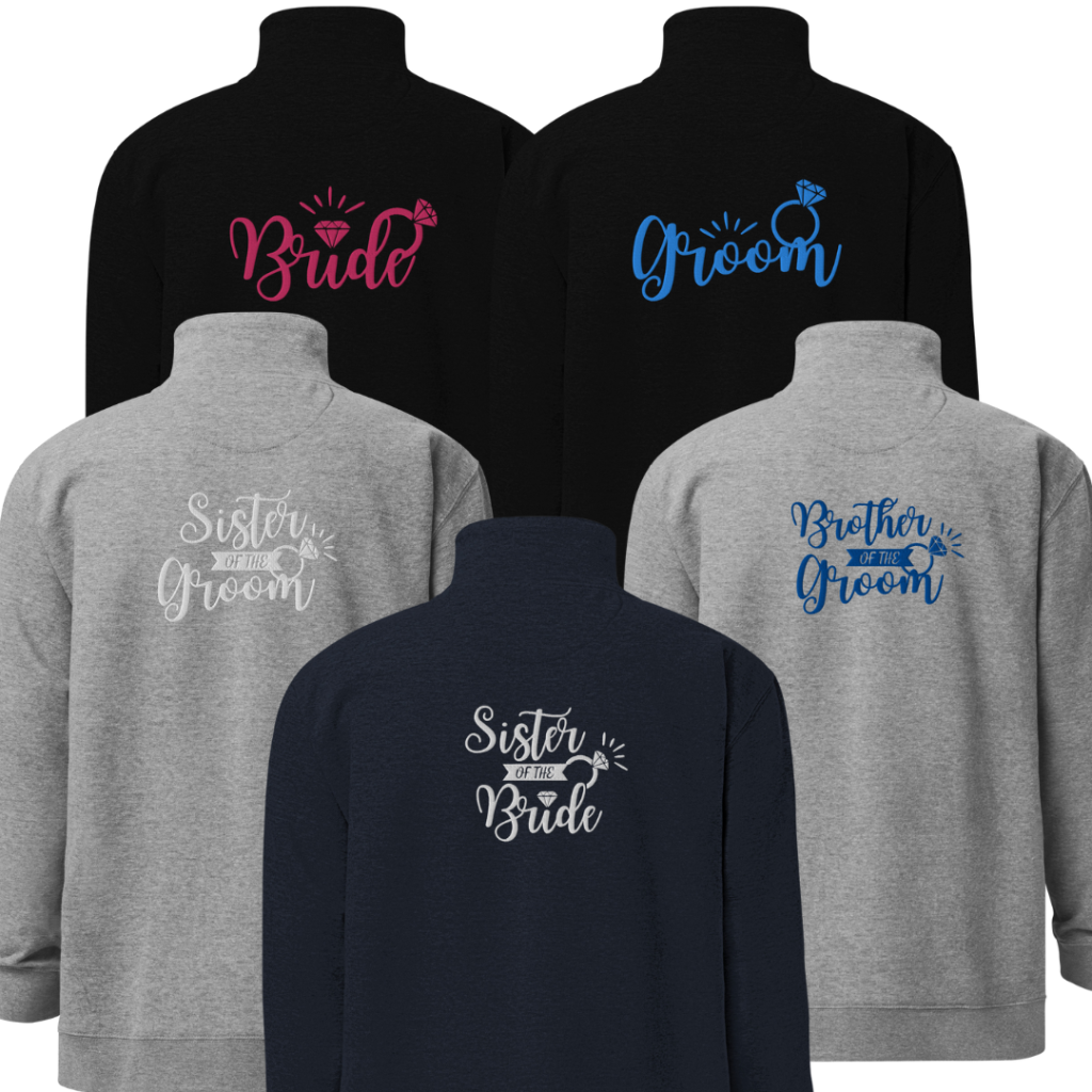 custom quarter zip sweatshirt