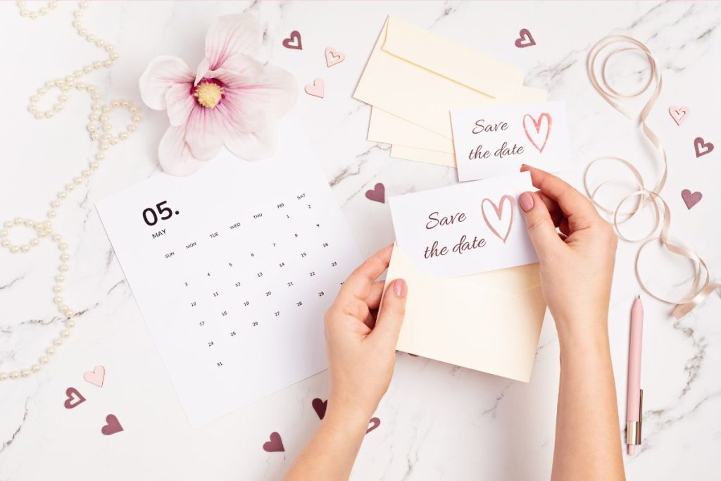 save the date for wedding